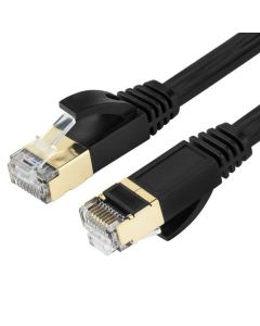 1m CAT7 High Speed Shielded Ethernet Cable 1000MHz 10Gbps  RJ45 - Black