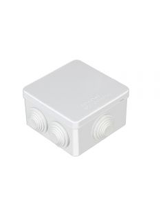 IP55 Waterproof White Surface Junction Box (85x85x50mm)