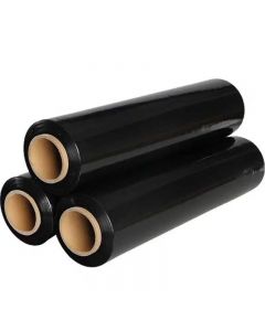 Black Strong Pallet Wrap Parcel Stretch Packaging Film - 500mm x 260m 20 Microns