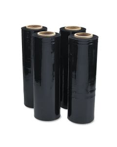 6 Rolls Extended Core Black Pallet Wrap 400mm x 110m (17 mu)