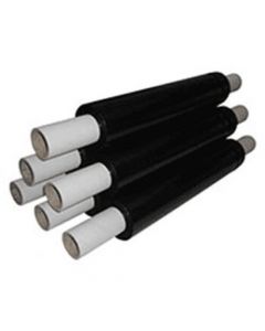 6 x Extended Core Stretch Film Wrap Black 500mm x 260m 20 microns 