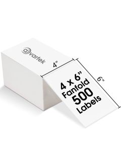 4x6" Fanfold Thermal Shipping Labels (500 Labels) - 480 Stacks