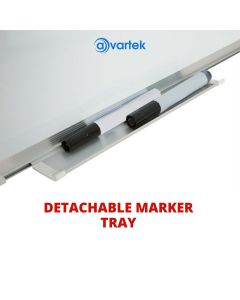 Avartek Magnetic Drywipe Whiteboard Aluminium Frame - 900 x 600mm (90 x 60cm)