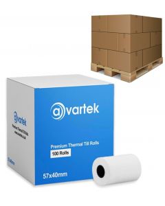 57mm x 40mm Credit Card Rolls (210 Boxes) - 1 Pallet