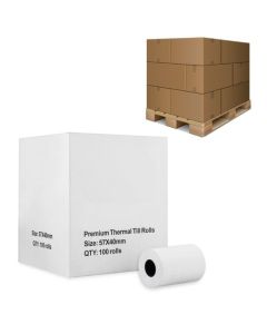 57mm x 40mm Credit Card Rolls (150 Boxes) - 1 Pallet