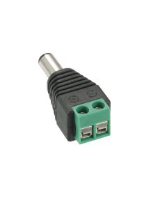 2.1mm Male DC Barrel Connector with Screw Terminal