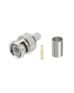 BNC RG59u Male 3 Piece Crimp Connector