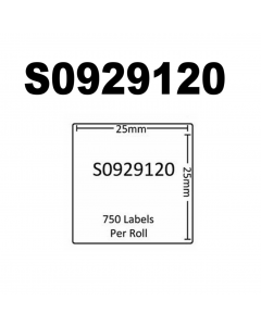 Dymo S0929120 Compatible Labels, 25mm x 25mm, 750 Labels, White, Permanent