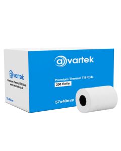 57x40 Thermal Till Rolls (200 Rolls Per Box) - AVARTEK