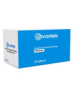 57x40 Thermal Till Rolls (200 Rolls Per Box) - AVARTEK