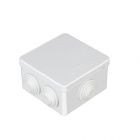 IP55 Waterproof White Surface Junction Box (85x85x50mm)