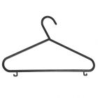 Black Plastic Children's Clothes Hangers with Shoulder Notches - 29cm