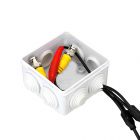 IP55 Waterproof White Surface Junction Box (85x85x50mm)