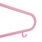 Pink Plastic Children's Clothes Hanger with Shoulder Notches - 29cm