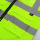 Yellow Hi-Vis Vest / Class 2 Safety Vest Hi-Visibility Waistcoat - Large