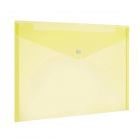 A4 Document Wallets Yellow Transparent Polypropylene 23.5 x 33.5 cm Pack of 5