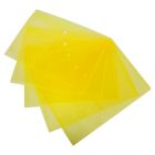 A4 Document Wallets Yellow Transparent Polypropylene 23.5 x 33.5 cm Pack of 5