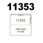 Dymo 11353 / S0722530 Compatible Labels, 12mm x 24mm, 1000 Labels, White, Permanent