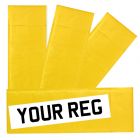 100 Gold Padded Bubble Number Plate Envelope Mailer 535mm x 180mm