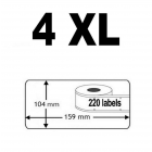 Dymo 4XL / S0904980 Compatible Labels, 104mm x 159mm, 220 Labels, White, Permanent