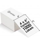 4x6" Fanfold Thermal Shipping Labels (1000 Labels) - 1 Stack