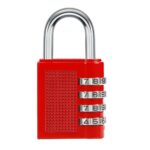 AVARTEK - Combination Combi Resettable Padlock Security 4-Digit - 40mm - RED - Image 4