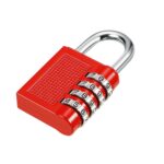 AVARTEK - Combination Combi Resettable Padlock Security 4-Digit - 40mm - RED - Image 5