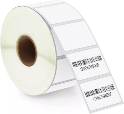 38mm x 25mm direct thermal labels compatible with Zebra GK420D