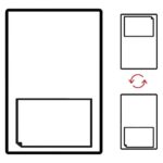 A4 S19 integrated label sheet with self-adhesive 160 x 105mm label