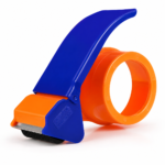 Heavy duty handheld packing tape dispenser gun with parcel tape cutter
