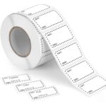 1000 freezer labels 50x25mm easy peel food storage stickers