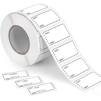 1000 freezer labels 50x25mm easy peel food storage stickers
