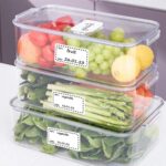 50x25mm freezer food storage label sticker close up
