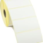 76x38mm direct thermal labels with perforation 1000 per roll