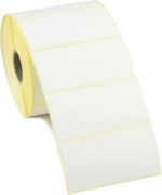 76x38mm direct thermal labels with perforation 1000 per roll