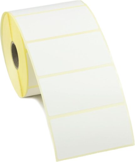 76x38mm direct thermal labels with perforation 1000 per roll