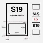 S19 A4 integrated labels with 160 x 105mm peel-off shipping label