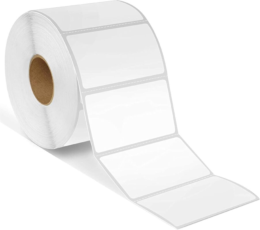 57x32mm direct thermal labels 2100 self-adhesive labels per roll