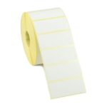 60mm x 30mm white self adhesive labels 1000 per roll