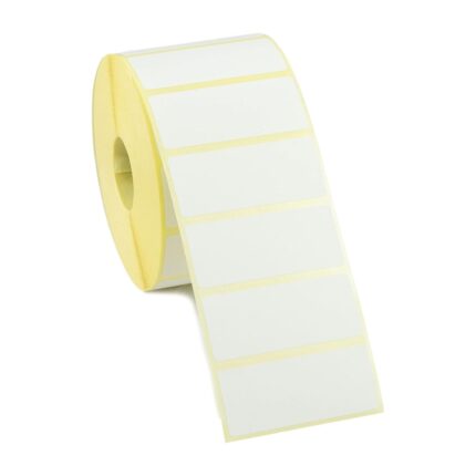 60mm x 30mm white self adhesive labels 1000 per roll