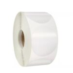 20mm clear transparent round self adhesive wafer seal stickers