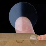 20mm transparent wafer seal labels for packaging and envelopes