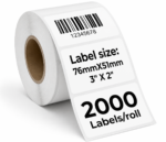 3x2 inch direct thermal labels 2000 permanent adhesive labels