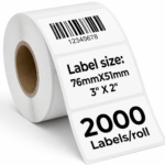 3x2 inch direct thermal labels 2000 permanent adhesive labels