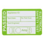 passed PAT testing stickers for electrical appliances