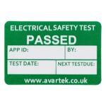 4th Edition PASS PAT testing stickers for electrical appliances