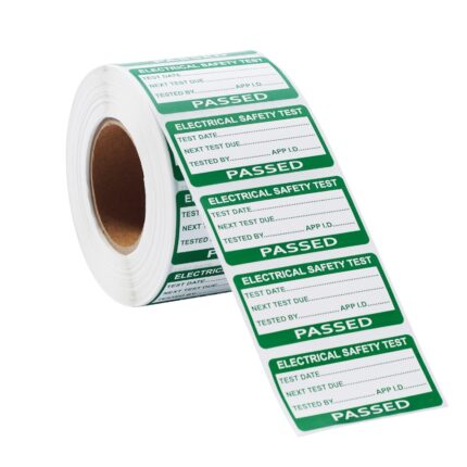 500 passed PAT test labels 50x25mm portable appliance testing stickers
