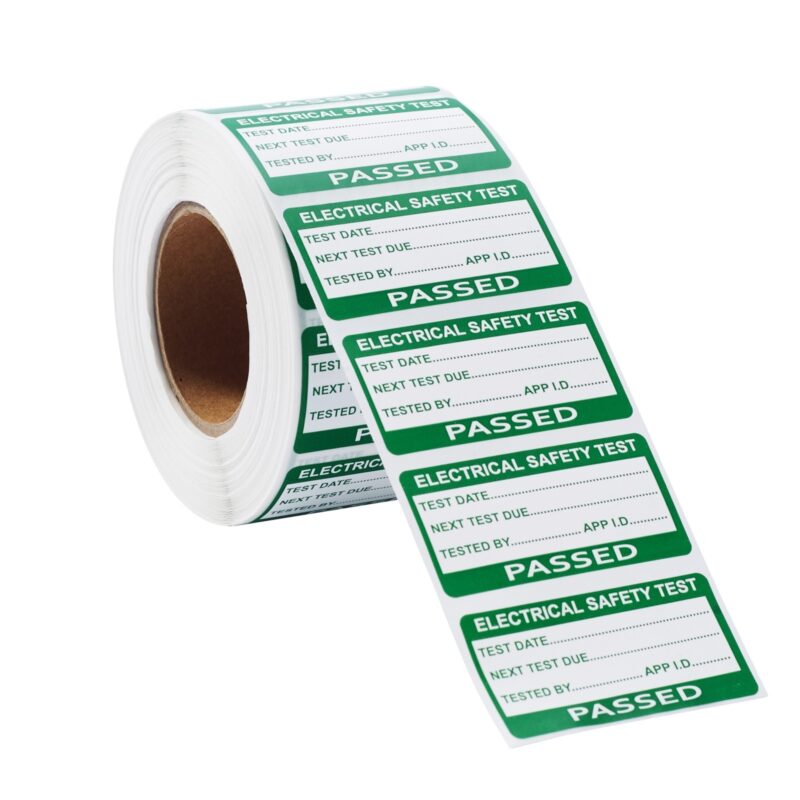 Home 405 500 passed PAT test labels 50x25mm portable appliance testing stickers