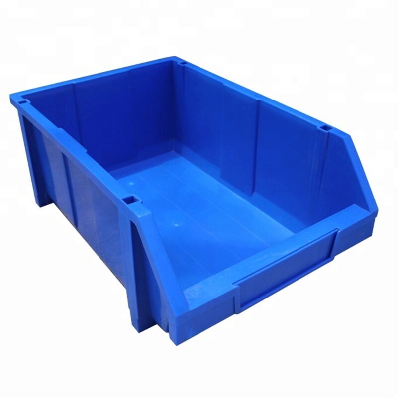 Large blue plastic picking bin 600 x 400 x 200mm for warehouse storage