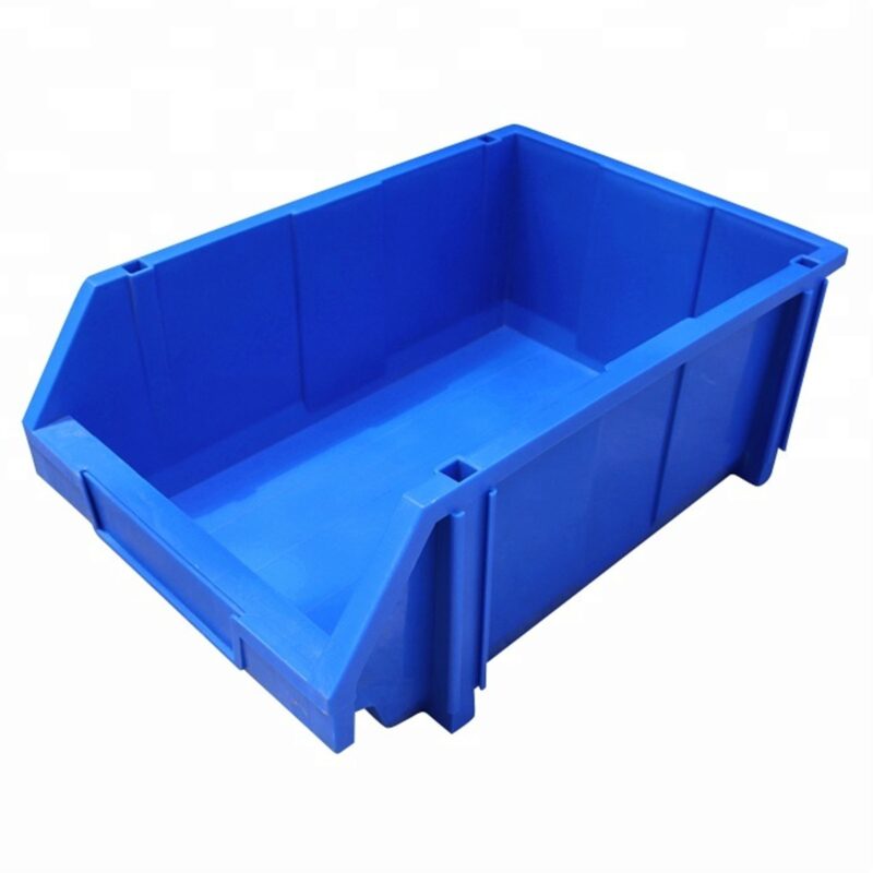 Blue plastic picking bin 600 x 400 x 200mm heavy duty warehouse storage bin
